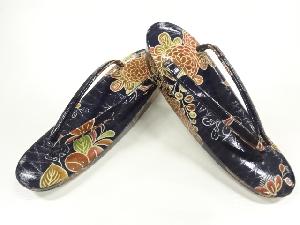 菊模様草履（23センチ）